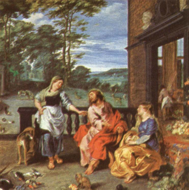 Christ at the house of martha and mary